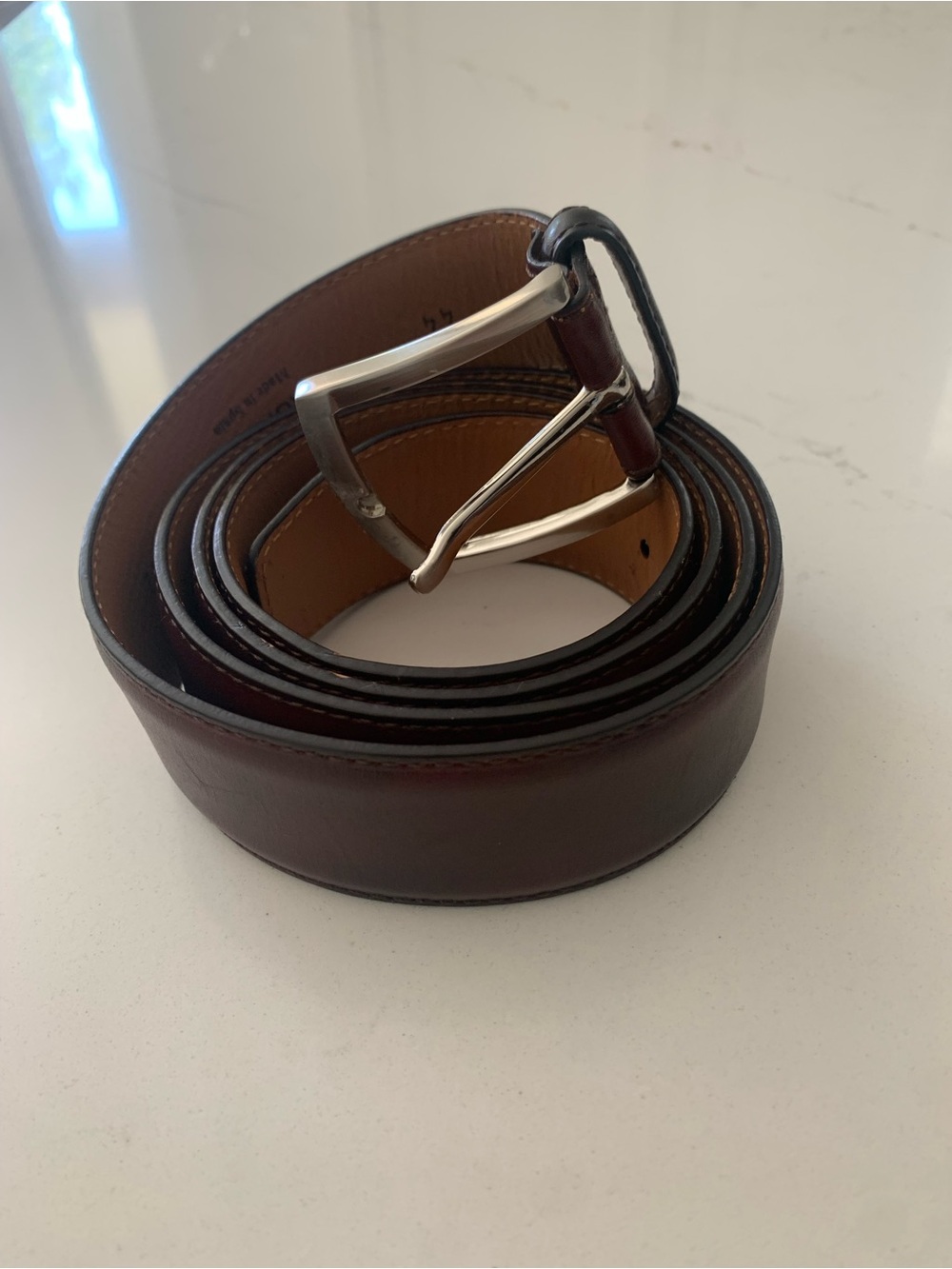 Magnanni Tanner Leather Belt Size 44
